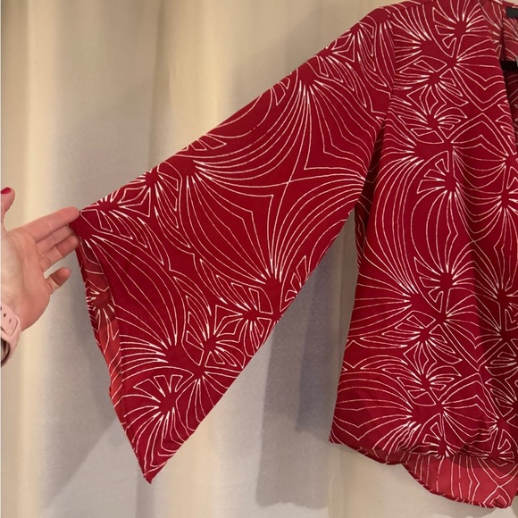 Alfani JM Collection Red Blouse - Picture 2 of 8